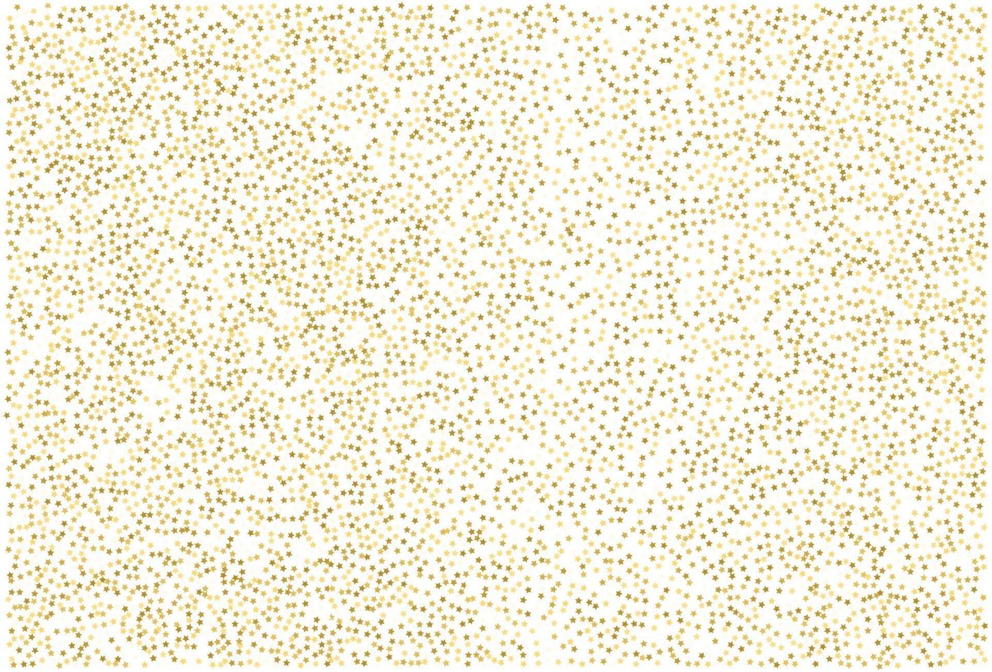 Gold glitter classic star confetti background vector