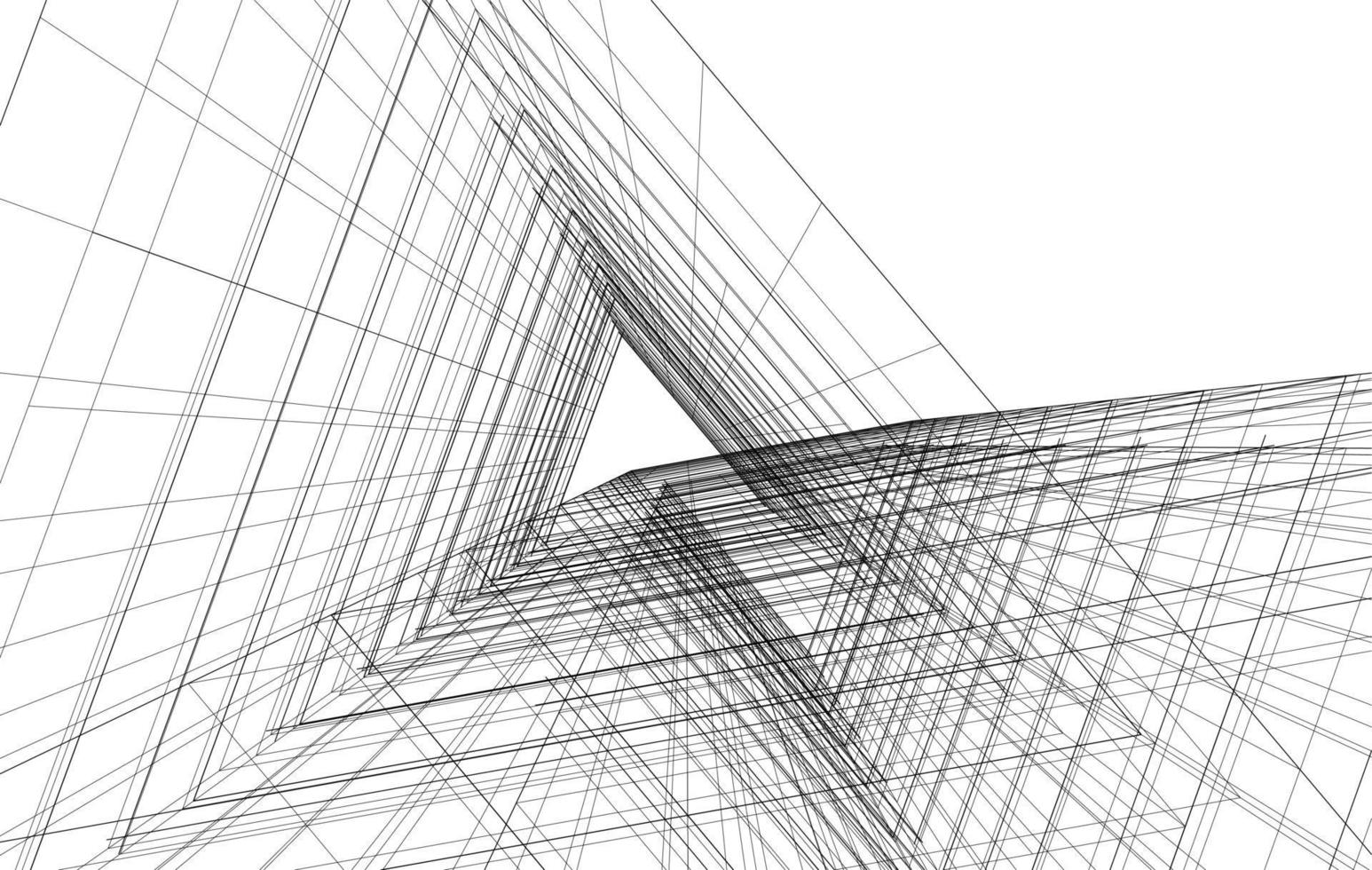 Abstract architecture on white background 3142713 Vector Art at Vecteezy