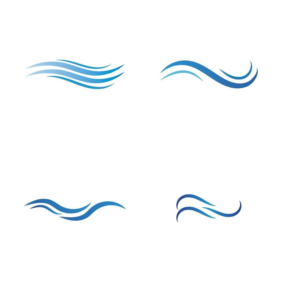 vector de icono de onda de agua