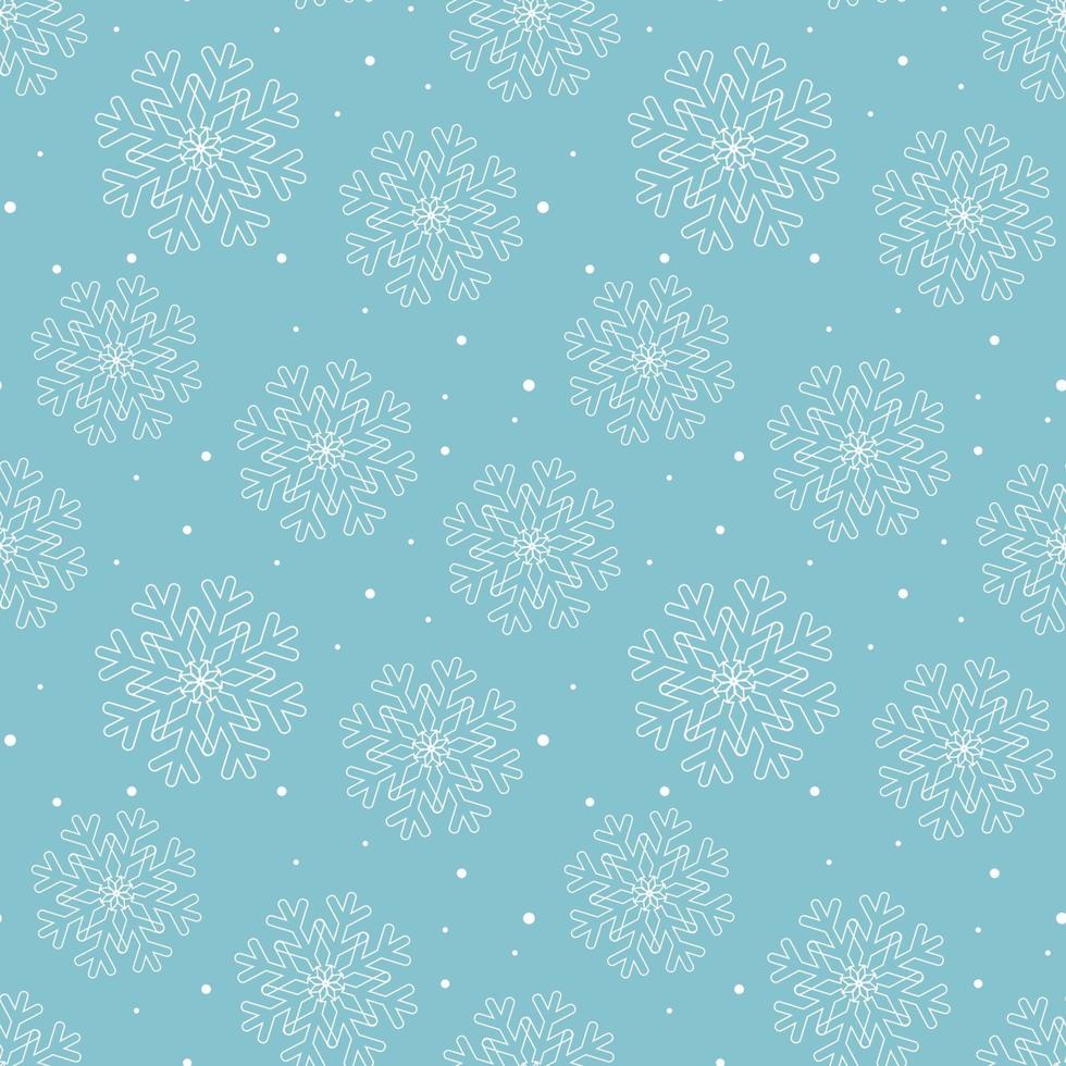 White snowflakes pattern vector illustration