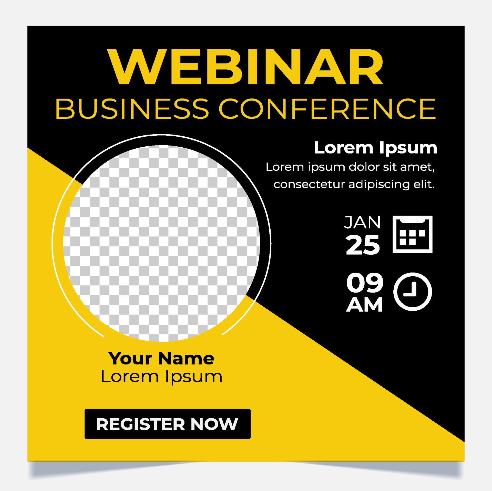Banner webinar template 3142815 Vector Art at Vecteezy