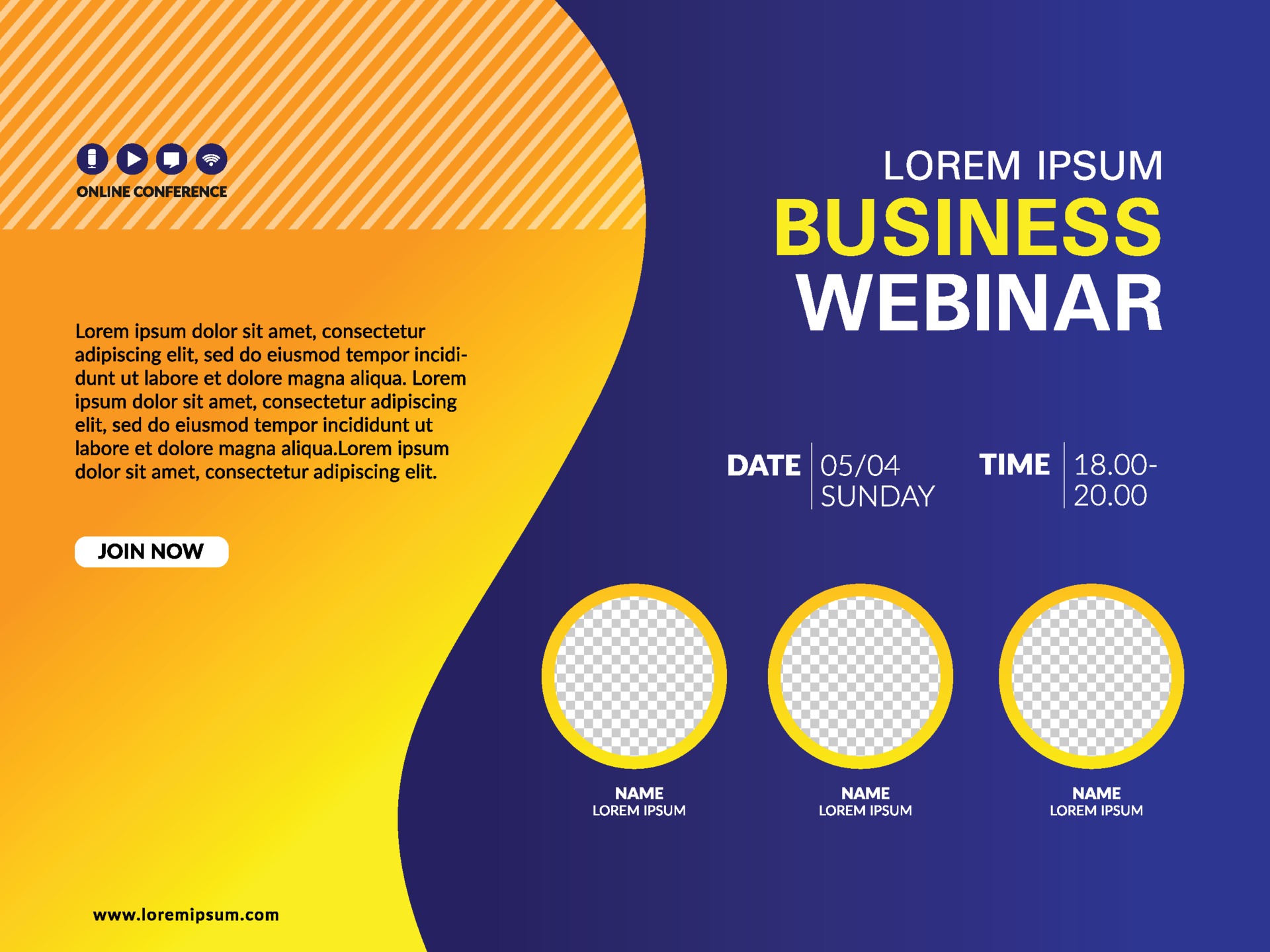 Banner webinar template 3142828 Vector Art at Vecteezy