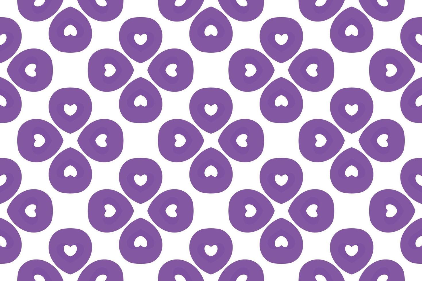 Abstract Pattern purple gradient heart gift wrapping paper vector