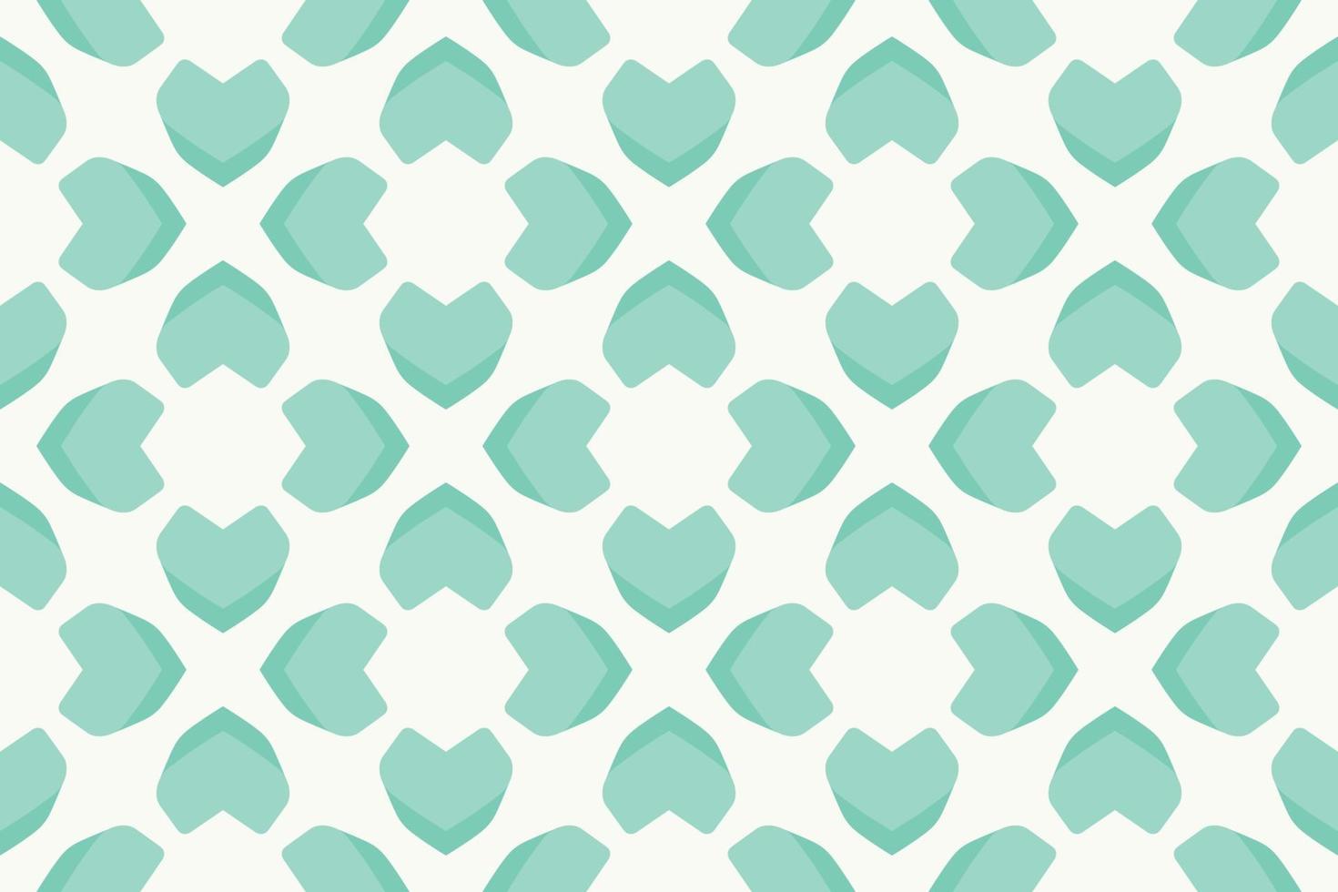 Abstract Pattern heart bright green gradient Vector illustration