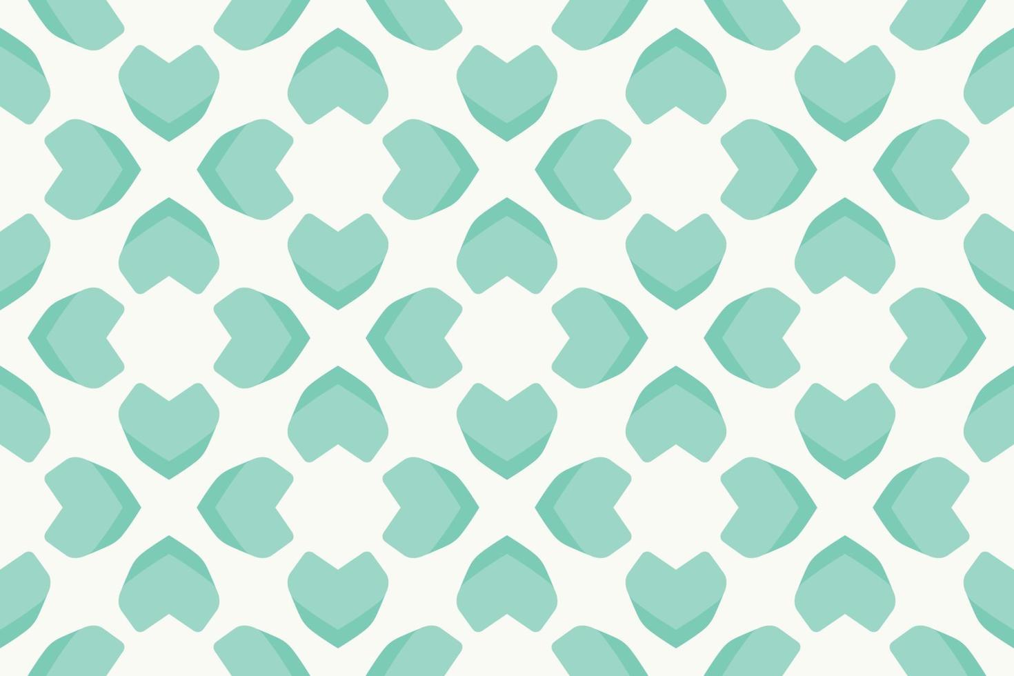 Abstract Pattern heart bright green gradient Vector illustration