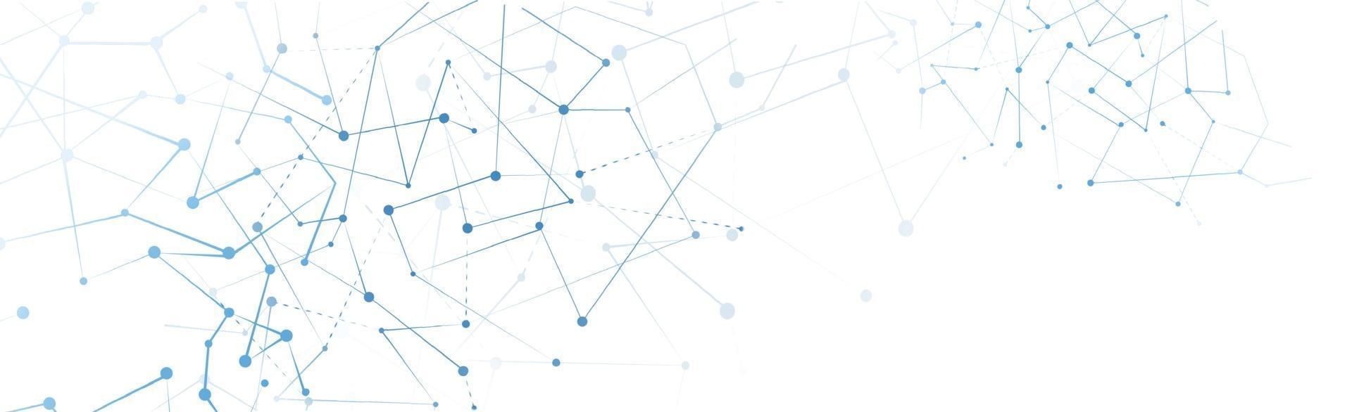 Abstract white background with lines and circles - Vector