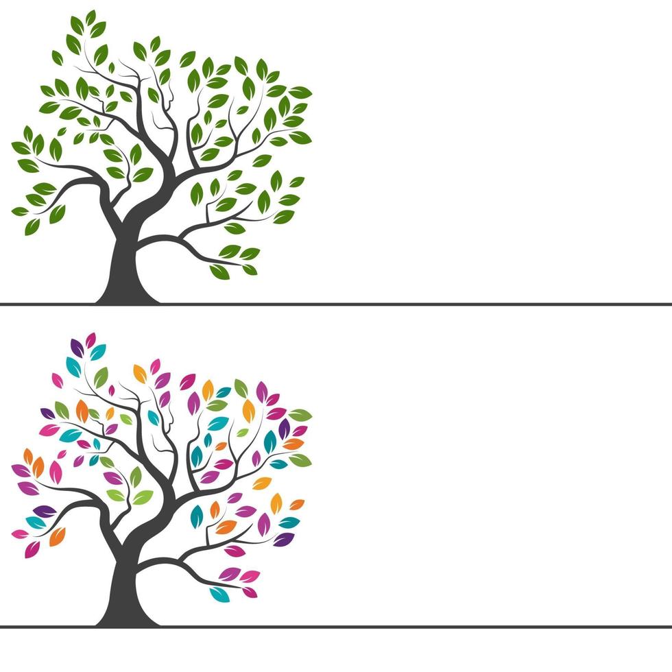 Tree branch vector ilustration design