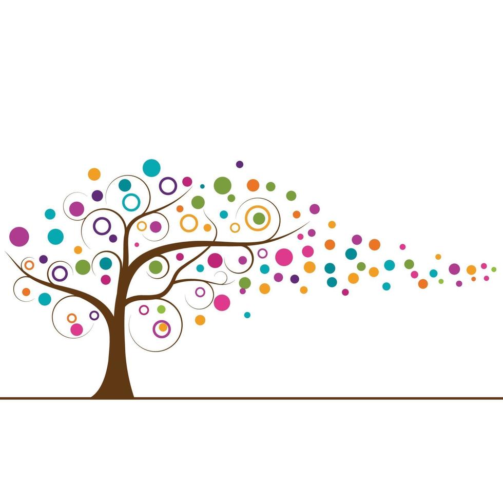 Tree branch vector ilustration design