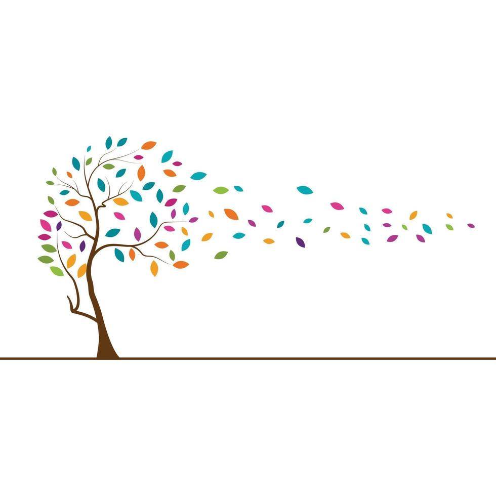 Tree branch vector ilustration design