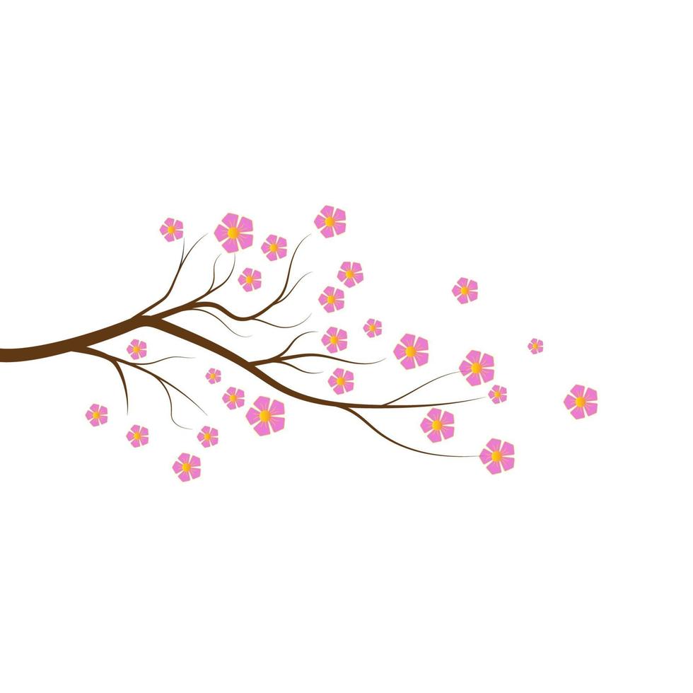 Tree branch vector ilustration design