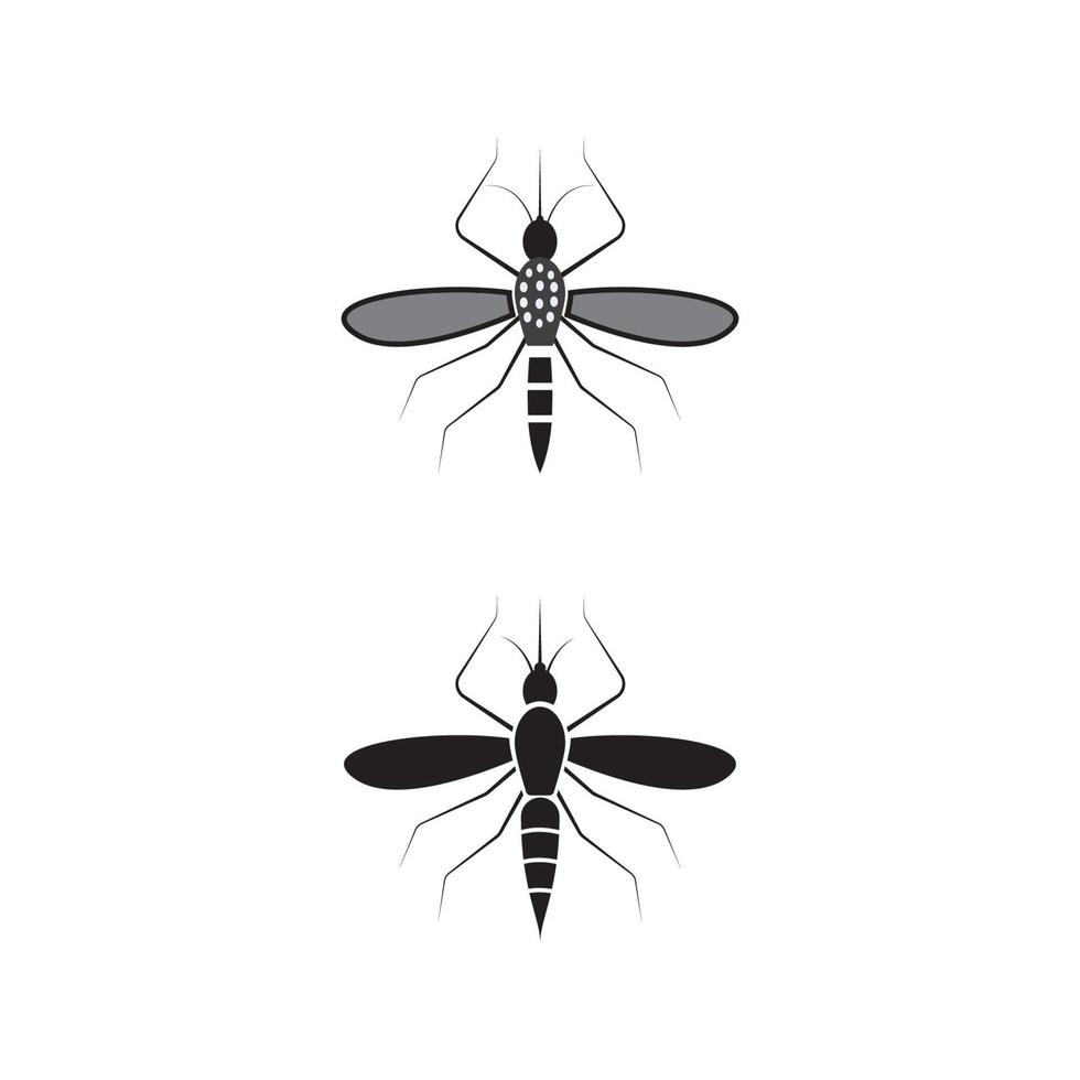 vector de plantilla de icono de mosquito insecto