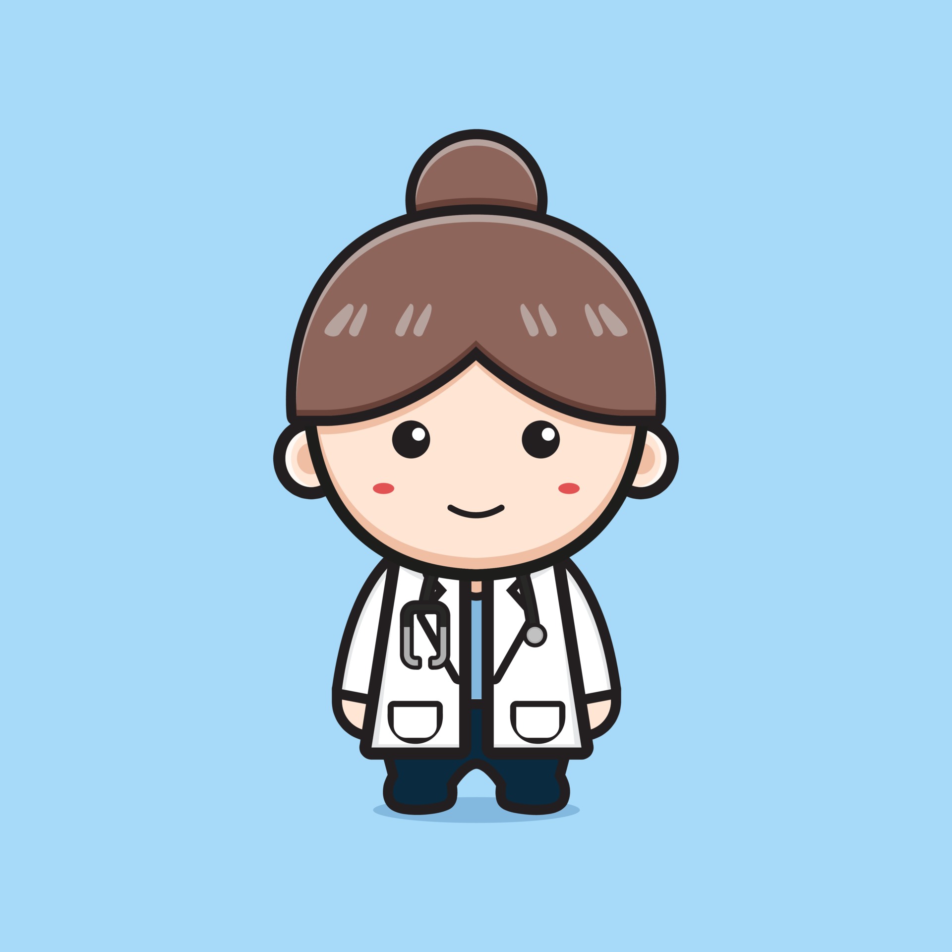 Cute girl doctor cartoon icon illustration 3143315 Vector Art at Vecteezy Cute girl doctor cartoon icon illustration 3143315 Vector Art at Vecteezy