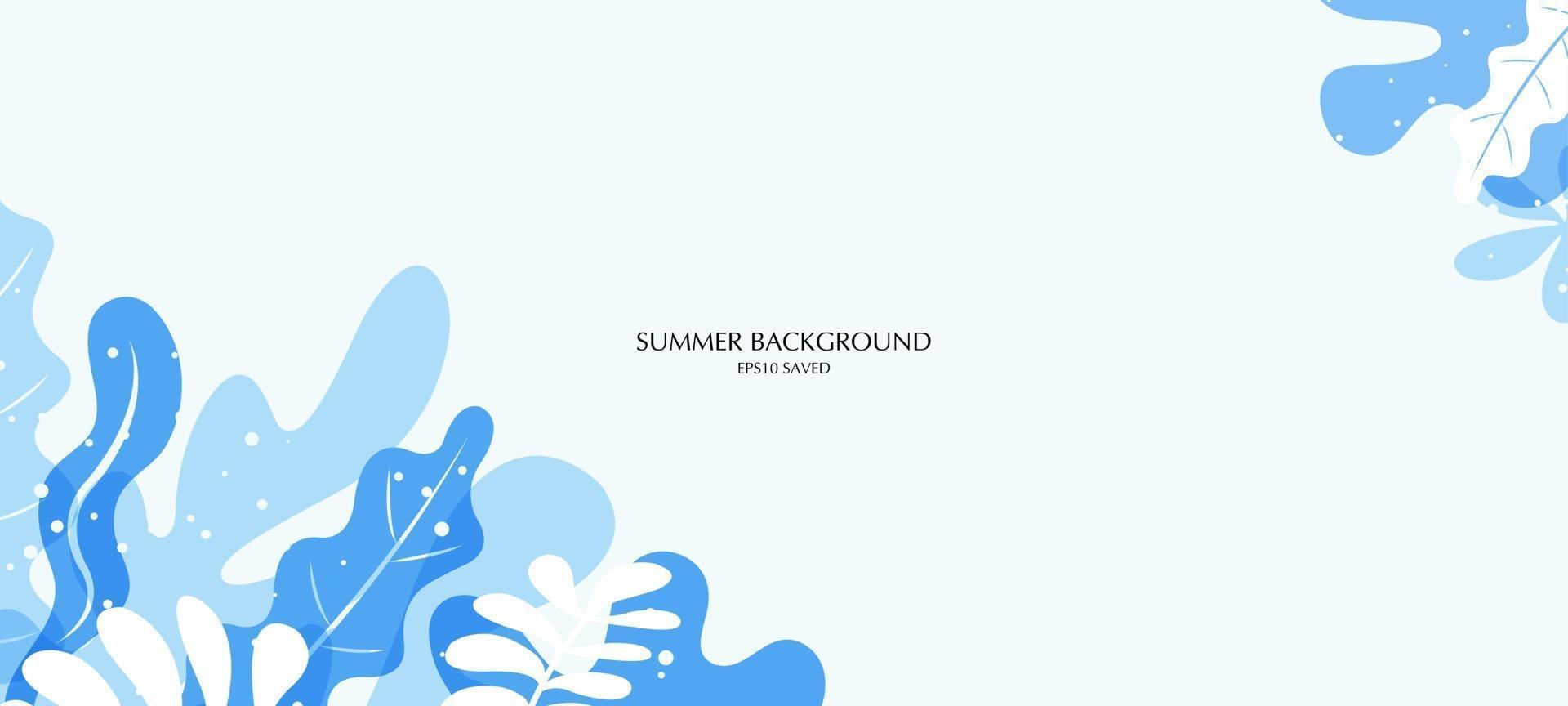 summer background, tropical summer vector