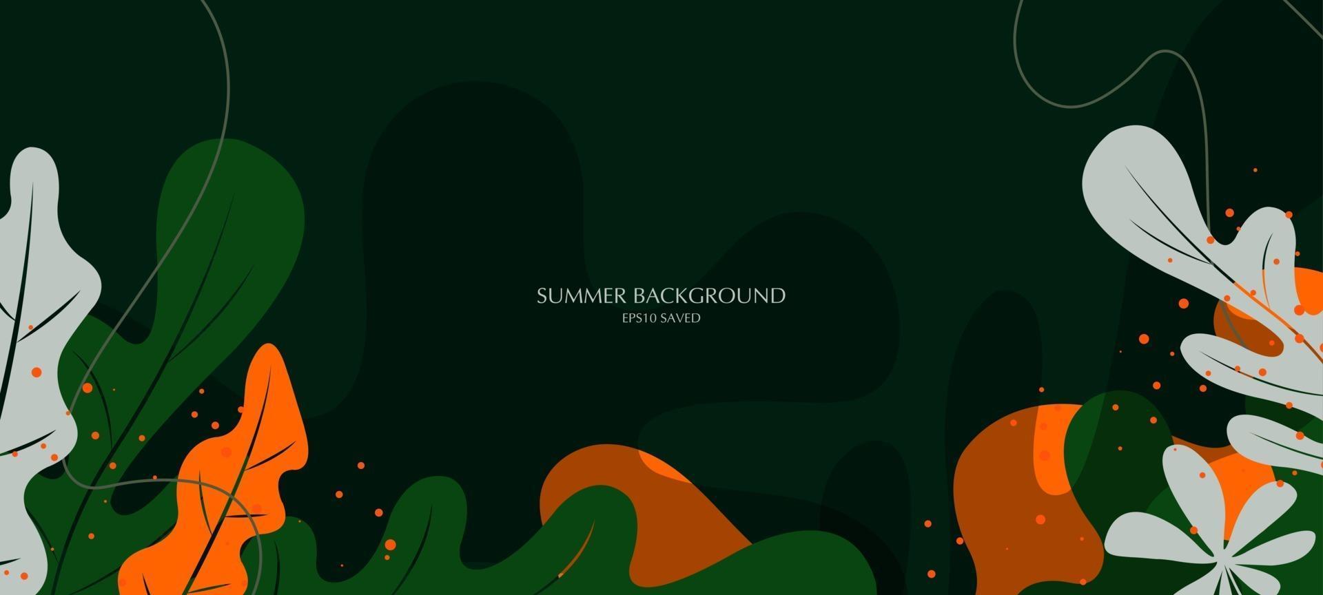 summer background, tropical summer vector