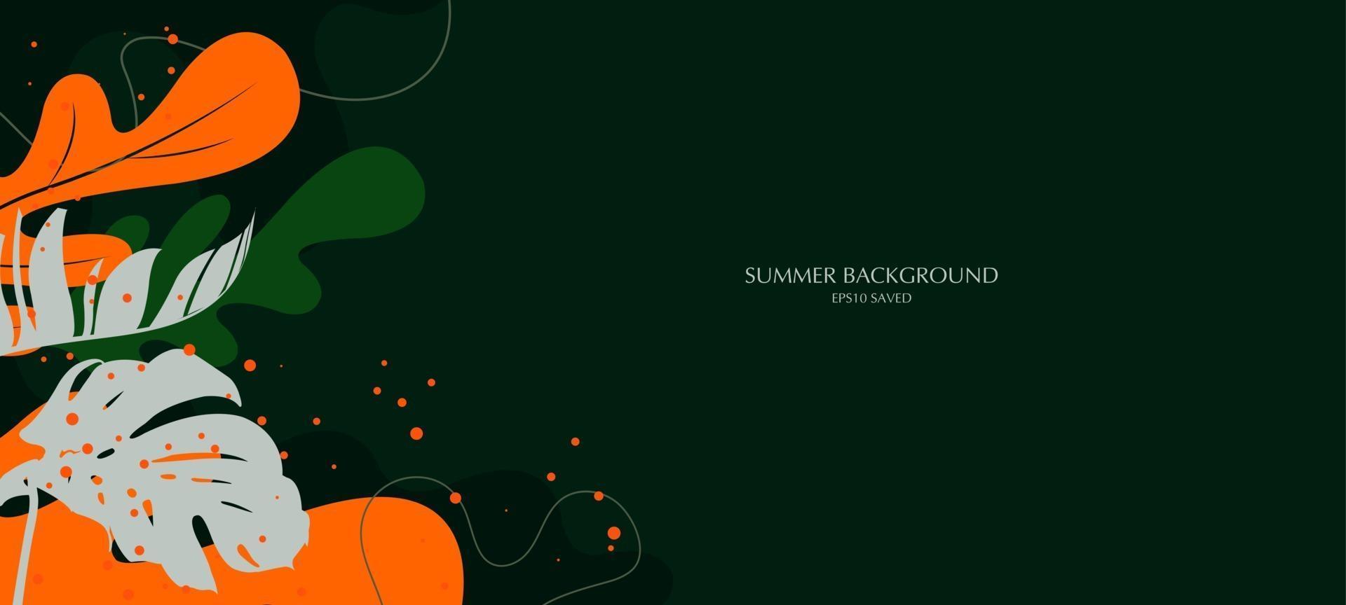 summer background, tropical summer vector