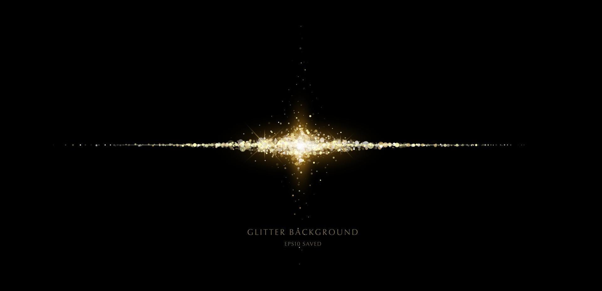 glitter background, luxury gold stardust light vector
