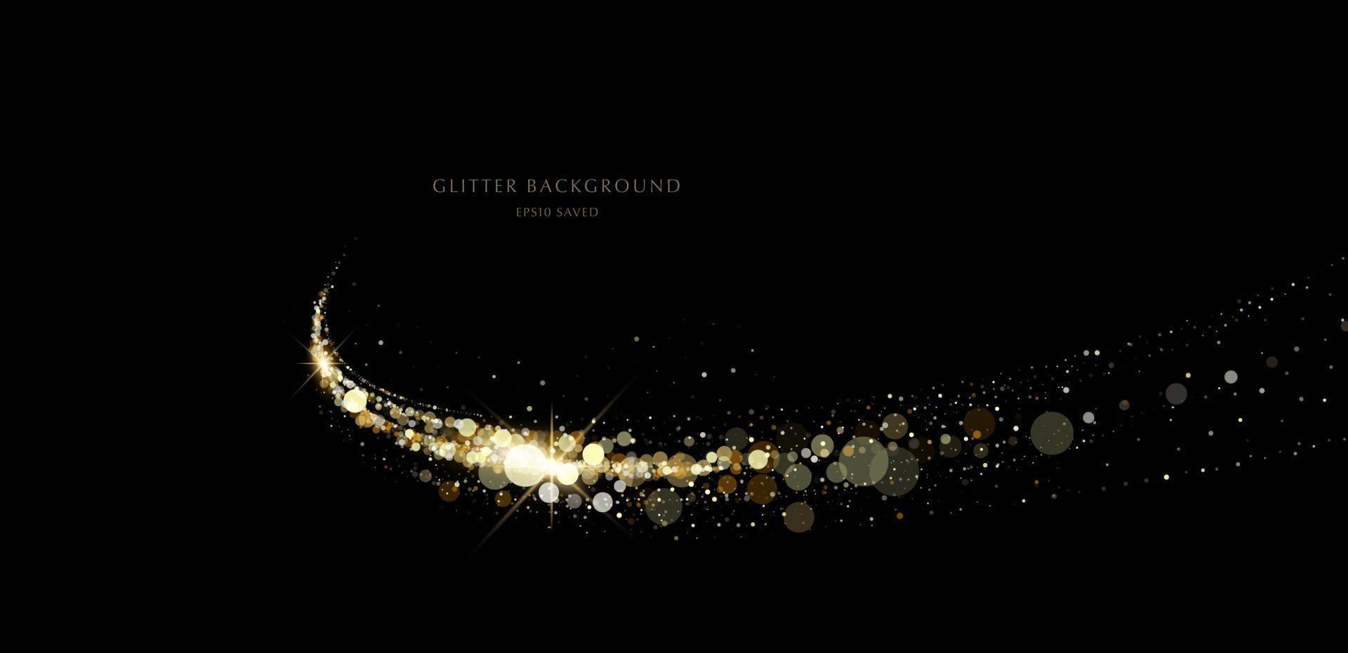 glitter background, luxury gold stardust light vector