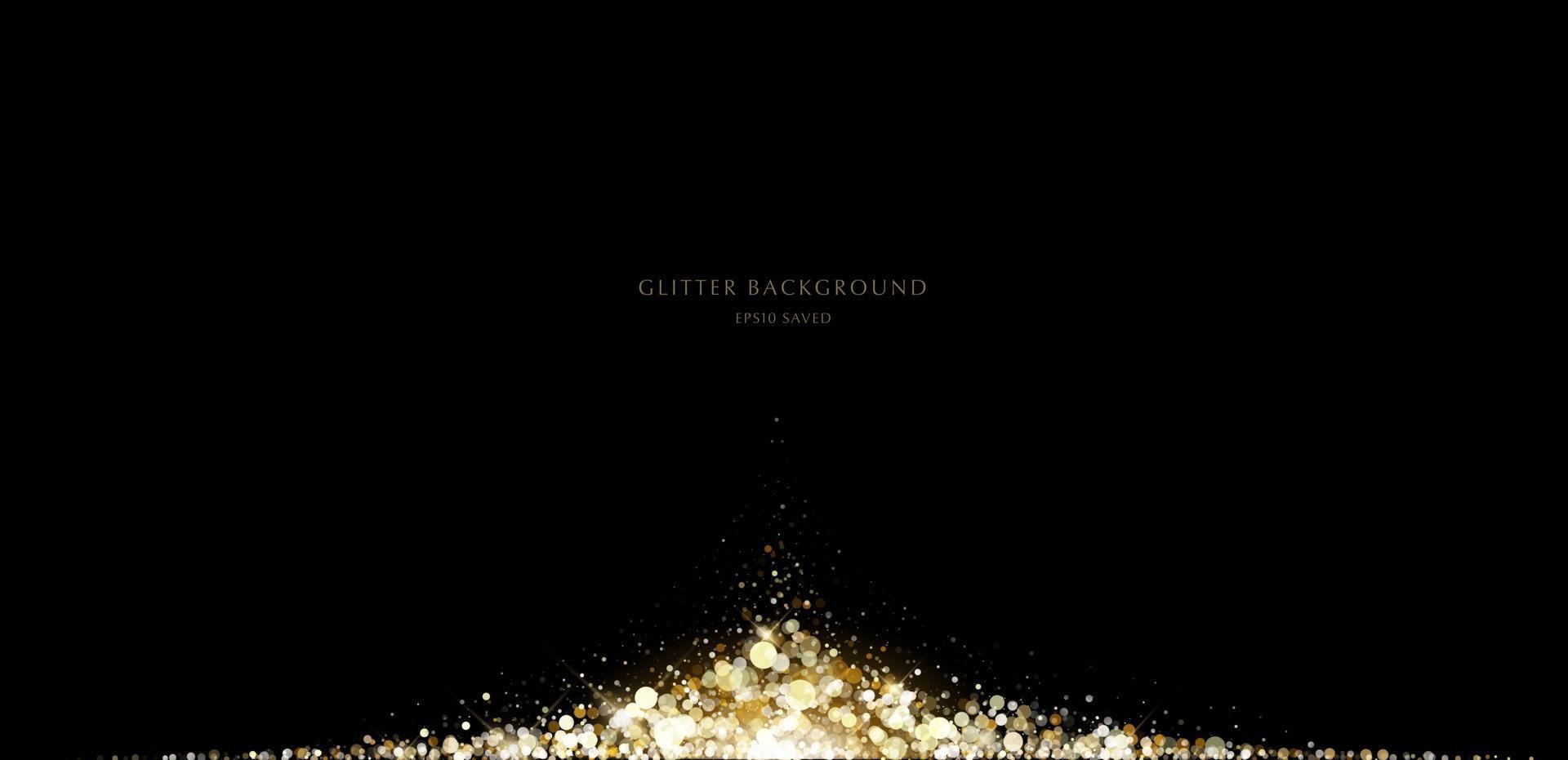 glitter background, luxury gold stardust light vector