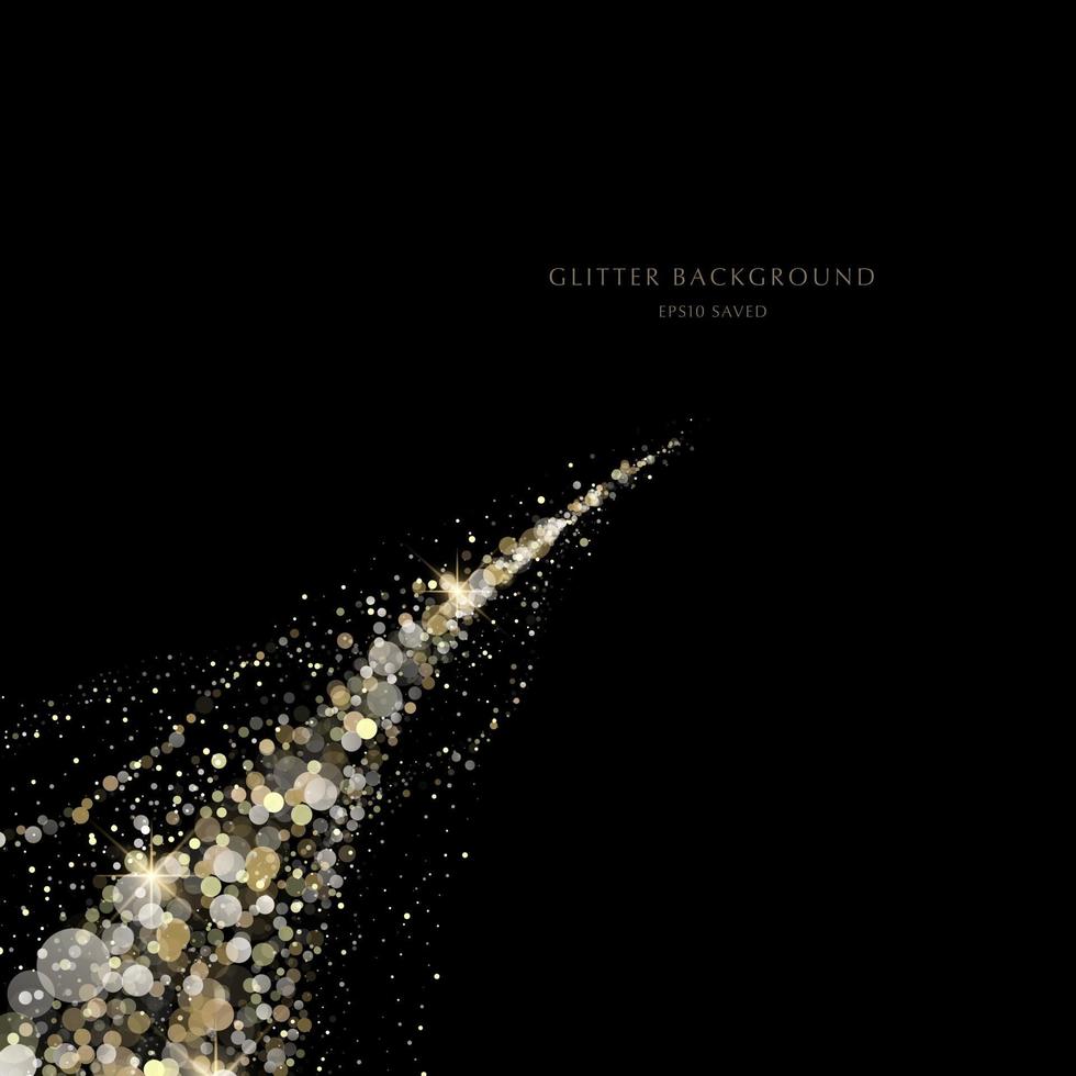 glitter background, luxury gold stardust light vector