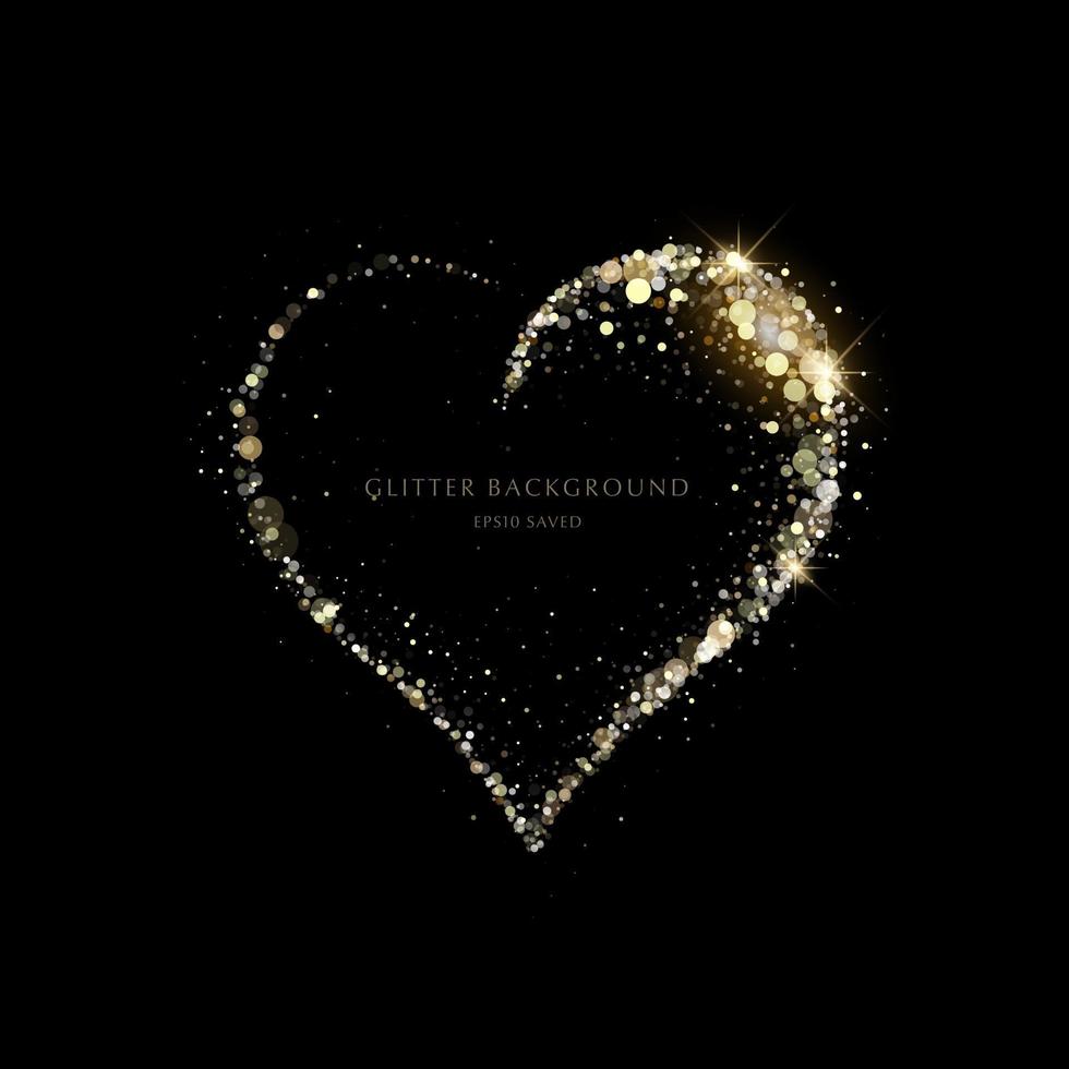 glitter background, luxury gold stardust light vector