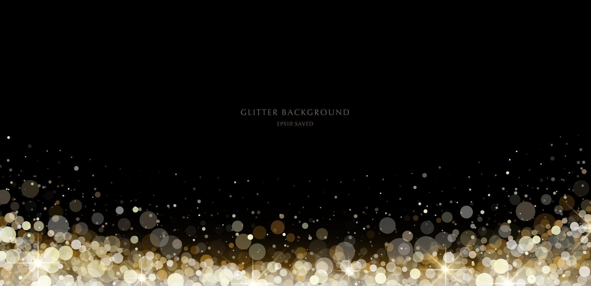 glitter background, luxury gold stardust light vector