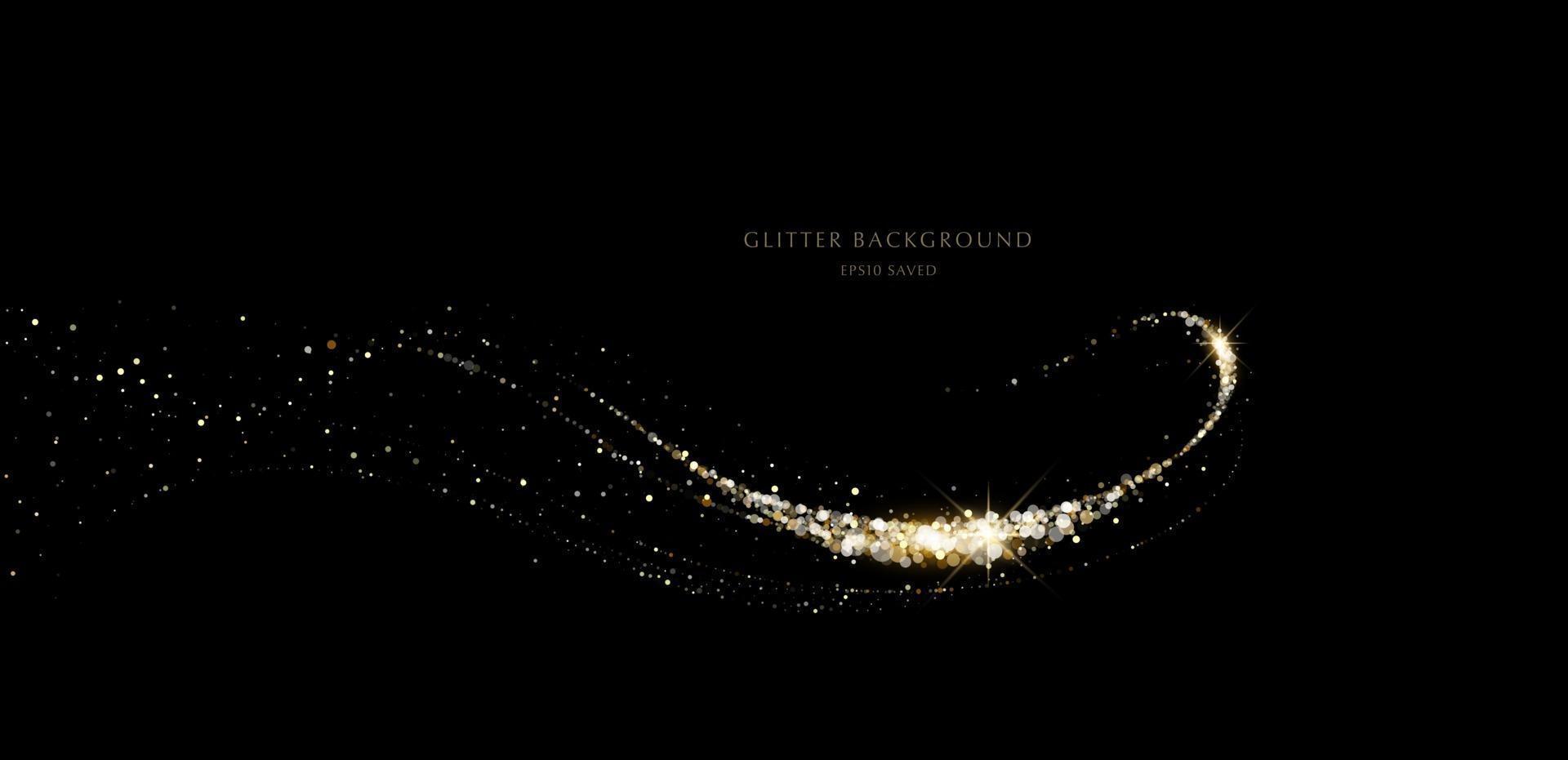 glitter background, luxury gold stardust light vector