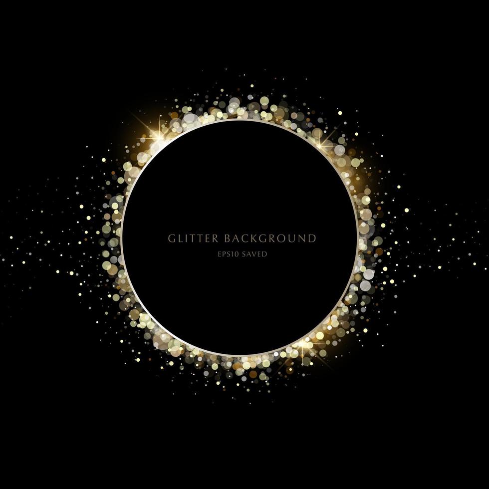 glitter background, luxury gold stardust light vector