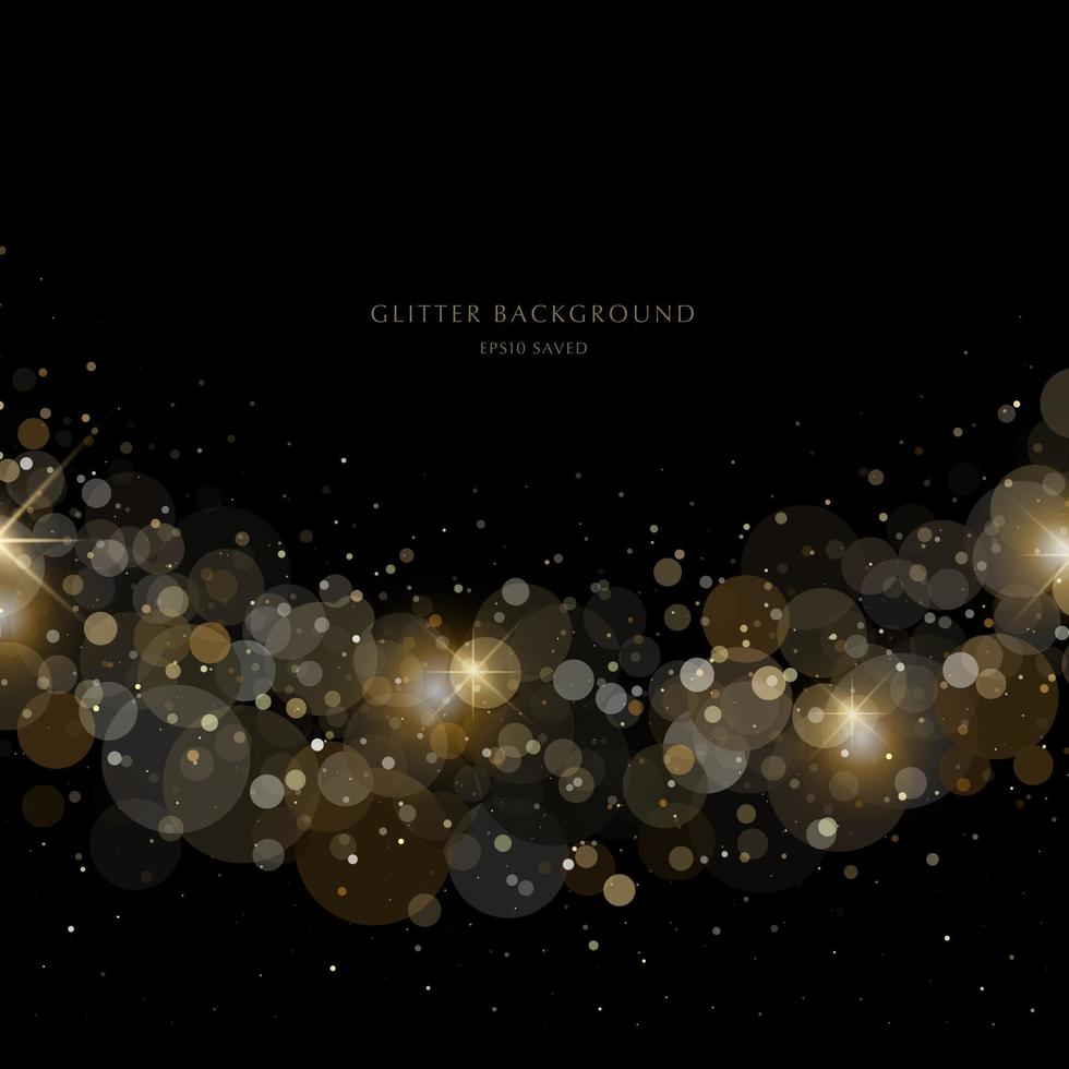 glitter background, luxury gold stardust light vector