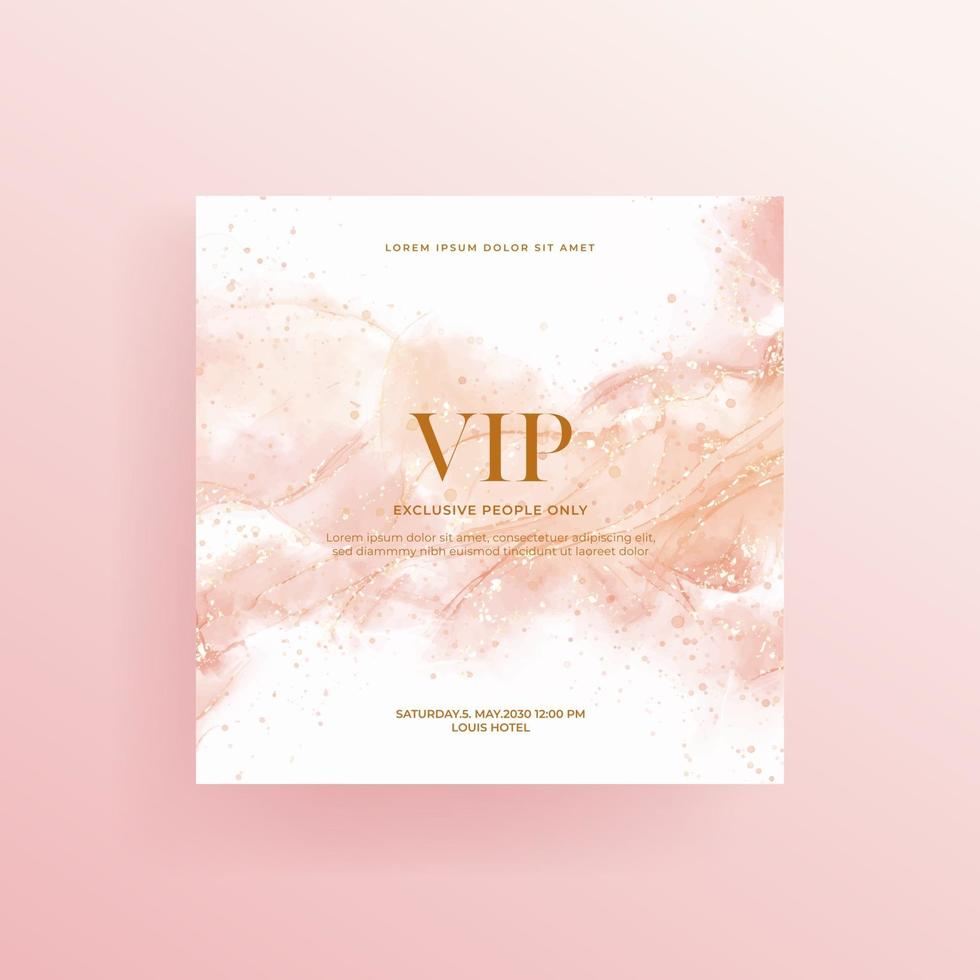 Fluid marble, abstract painting background with gold dust texture vector