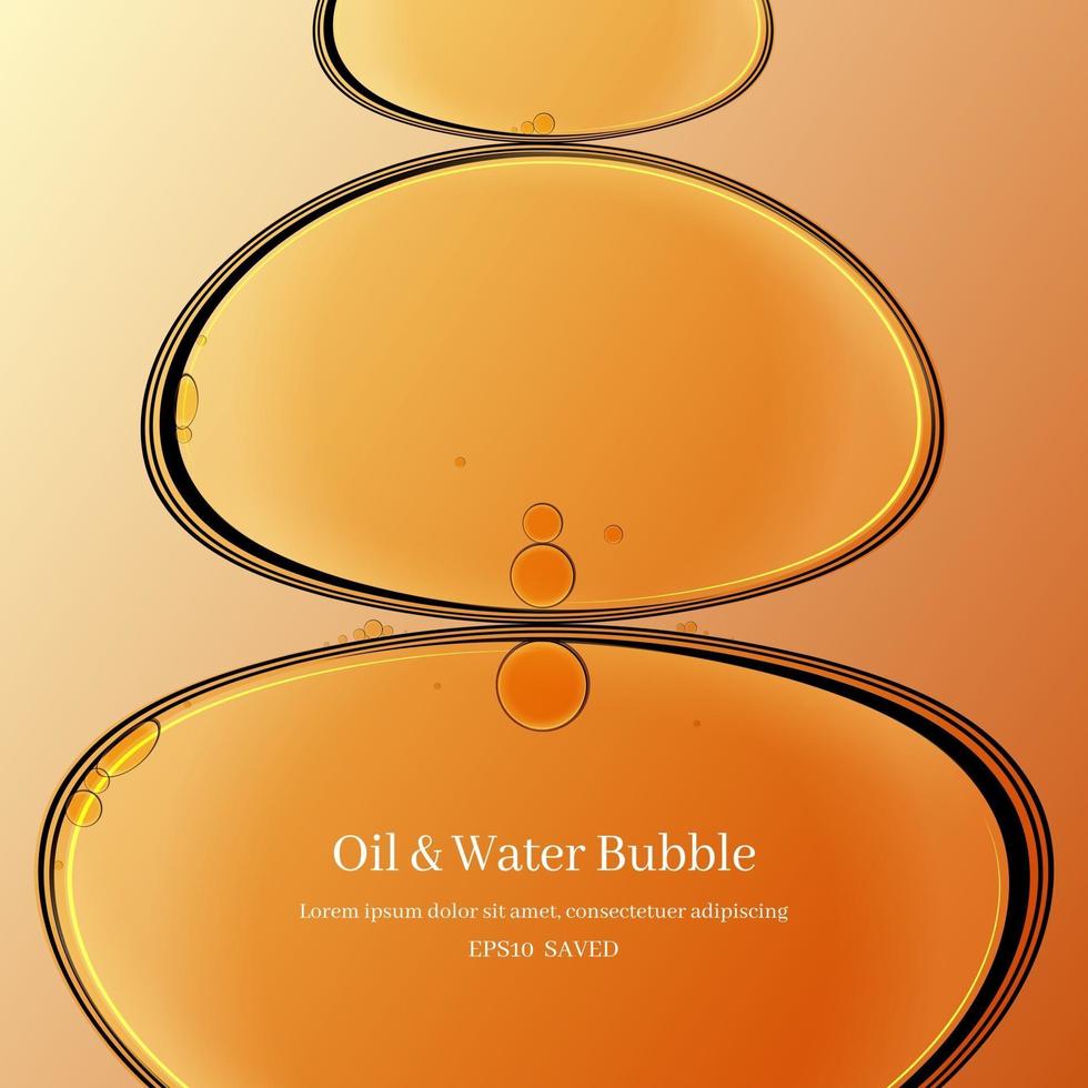 oil drops on a water surface abstract background. vector