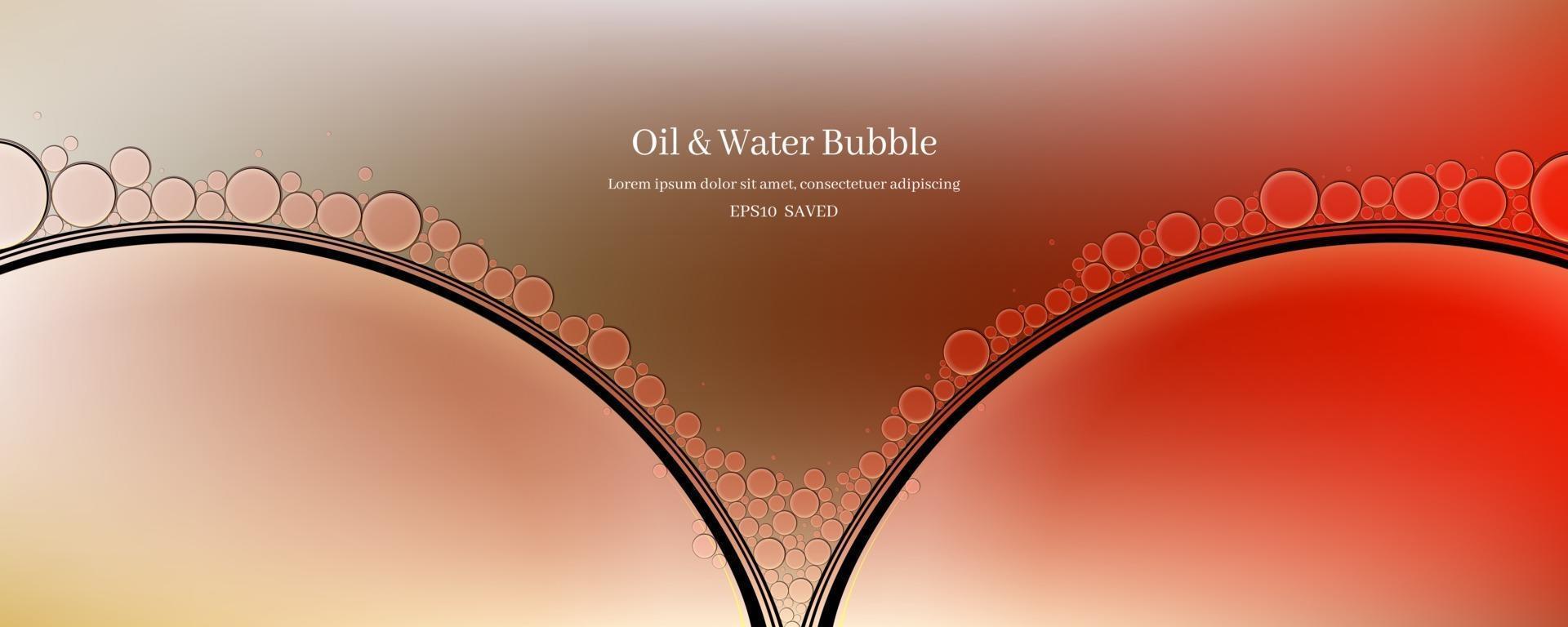 oil drops on a water surface abstract background. vector