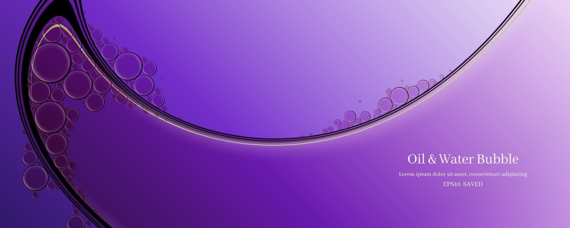 oil drops on a water surface abstract background. vector