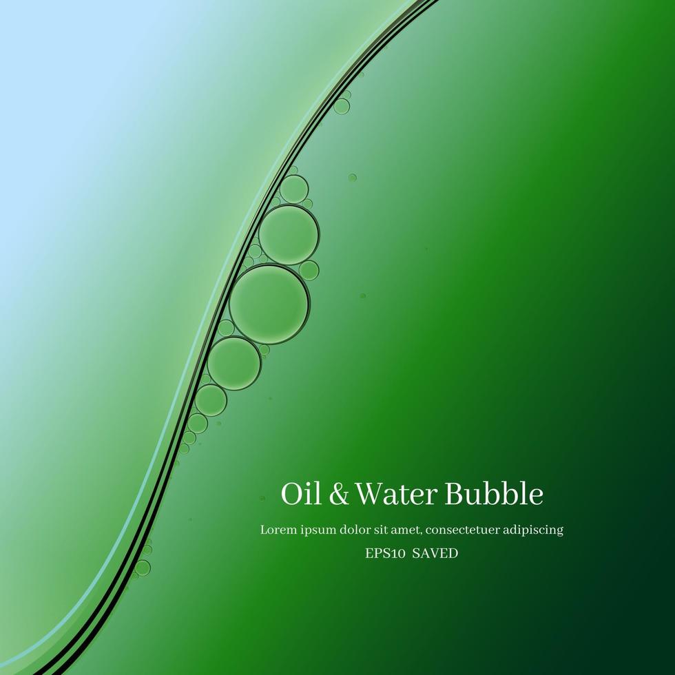 oil drops on a water surface abstract background. vector