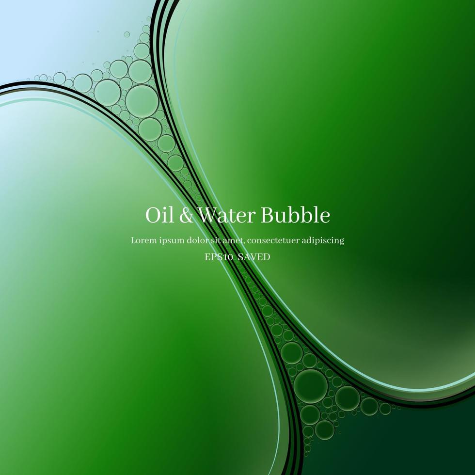 oil drops on a water surface abstract background. vector