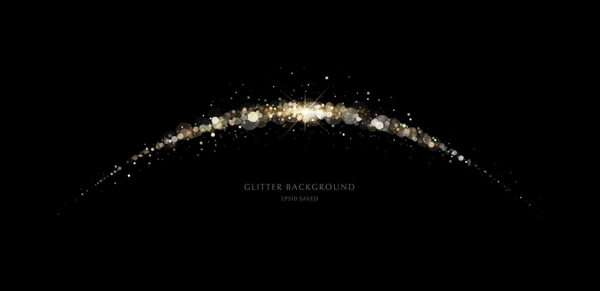 glitter background, luxury gold stardust light vector