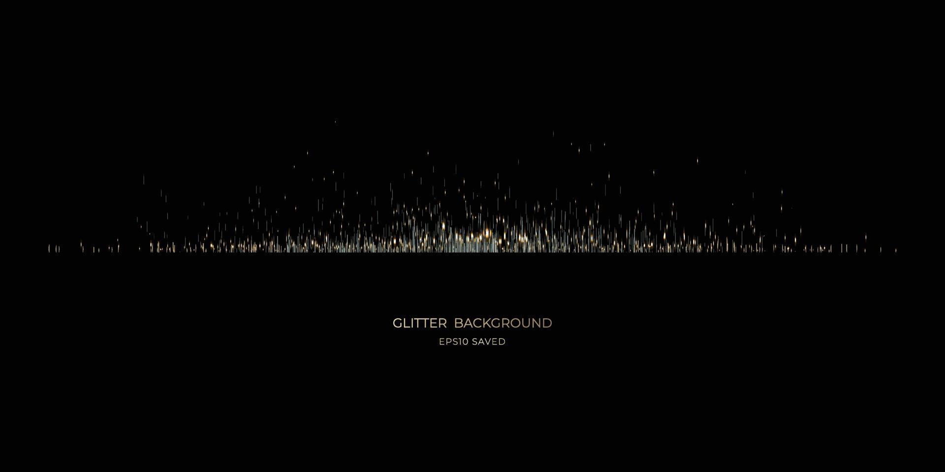gold stardust light, glitter background vector