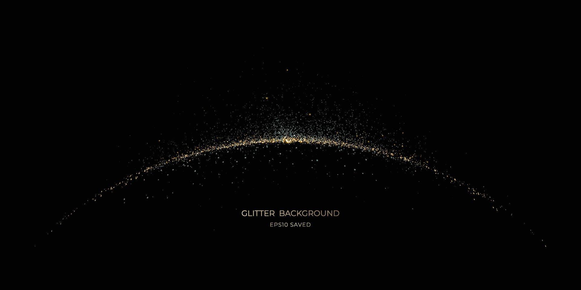 gold stardust light, glitter background vector