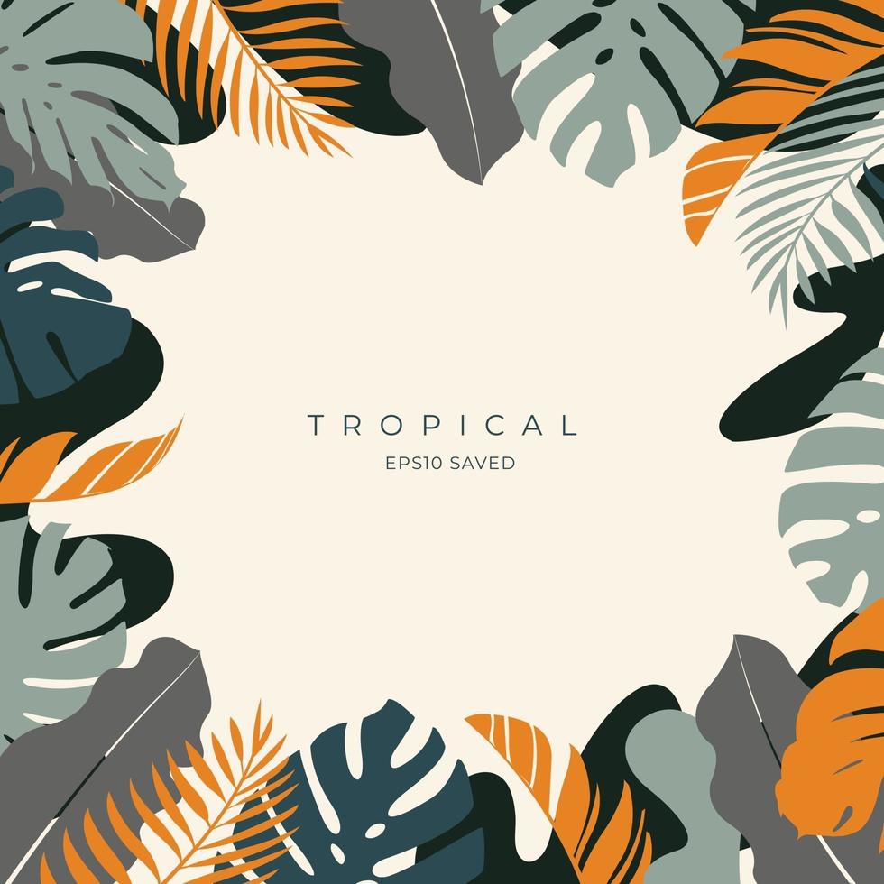 fondo de verano, verano tropical vector