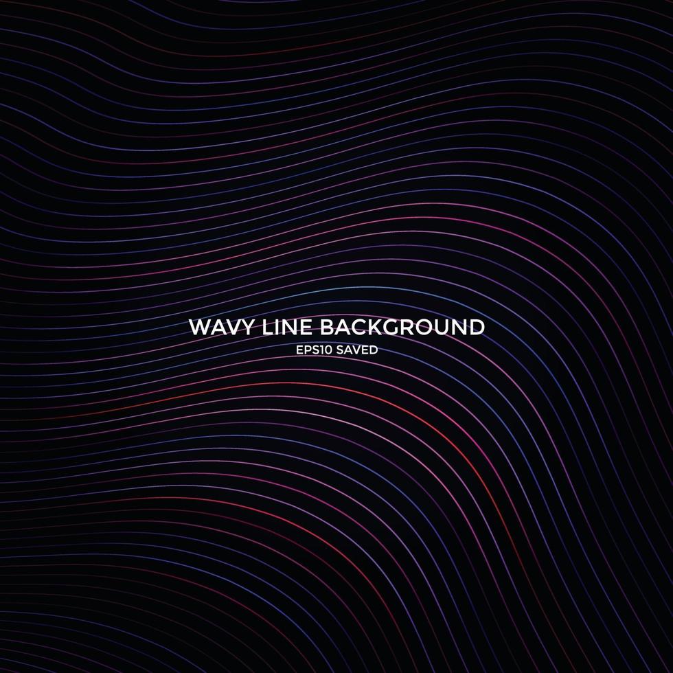 wavy line background, abstract line pattern vector