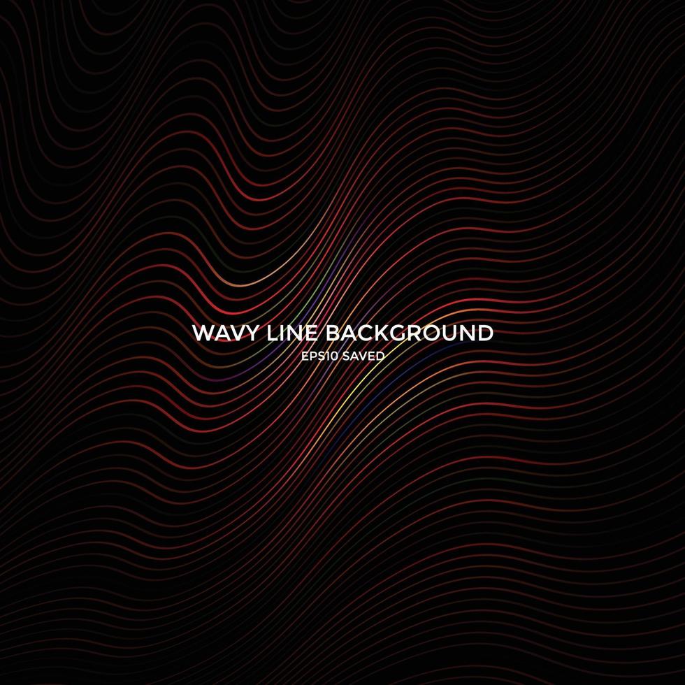 wavy line background, abstract line pattern vector