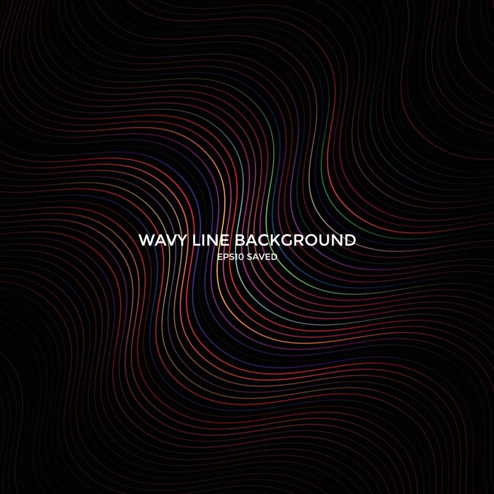 wavy line background, abstract line pattern vector