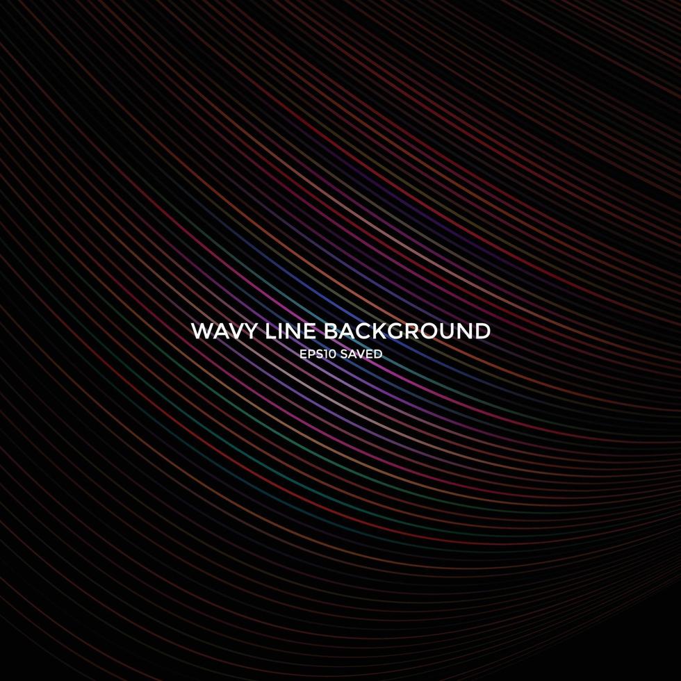 wavy line background, abstract line pattern vector