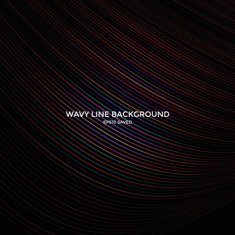 wavy line background, abstract line pattern vector