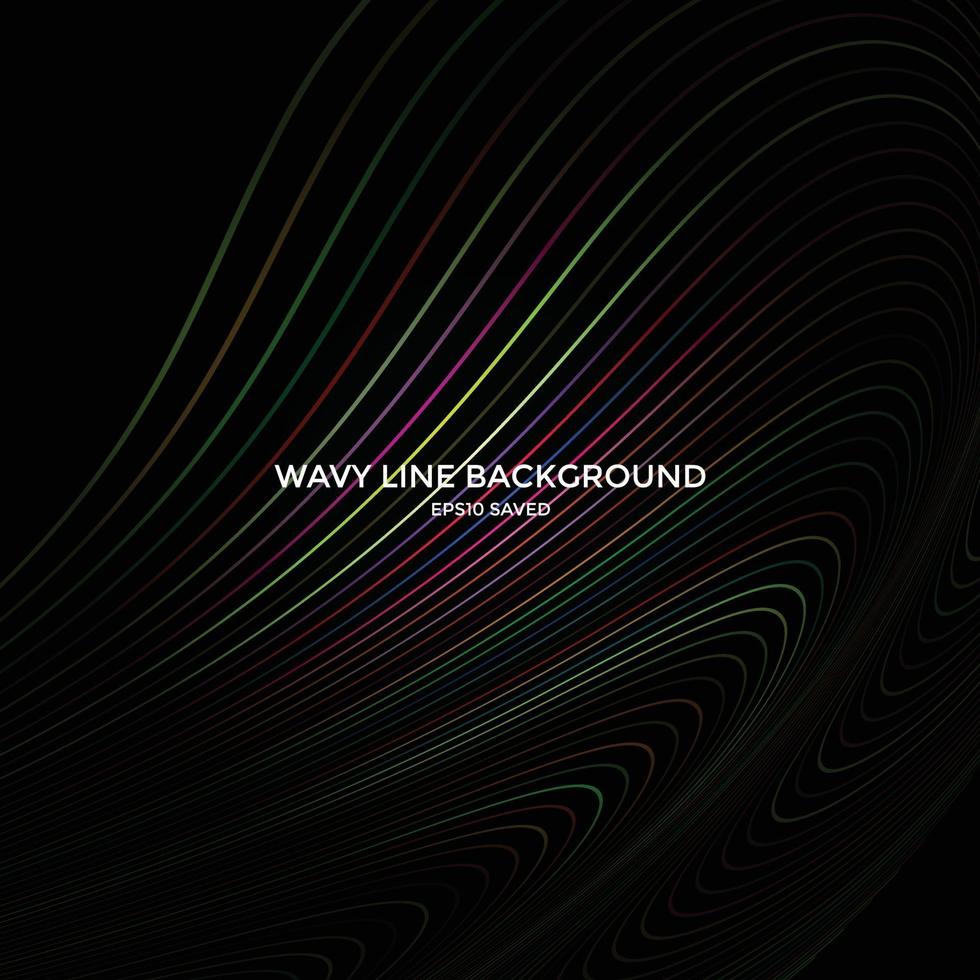 wavy line background, abstract line pattern vector