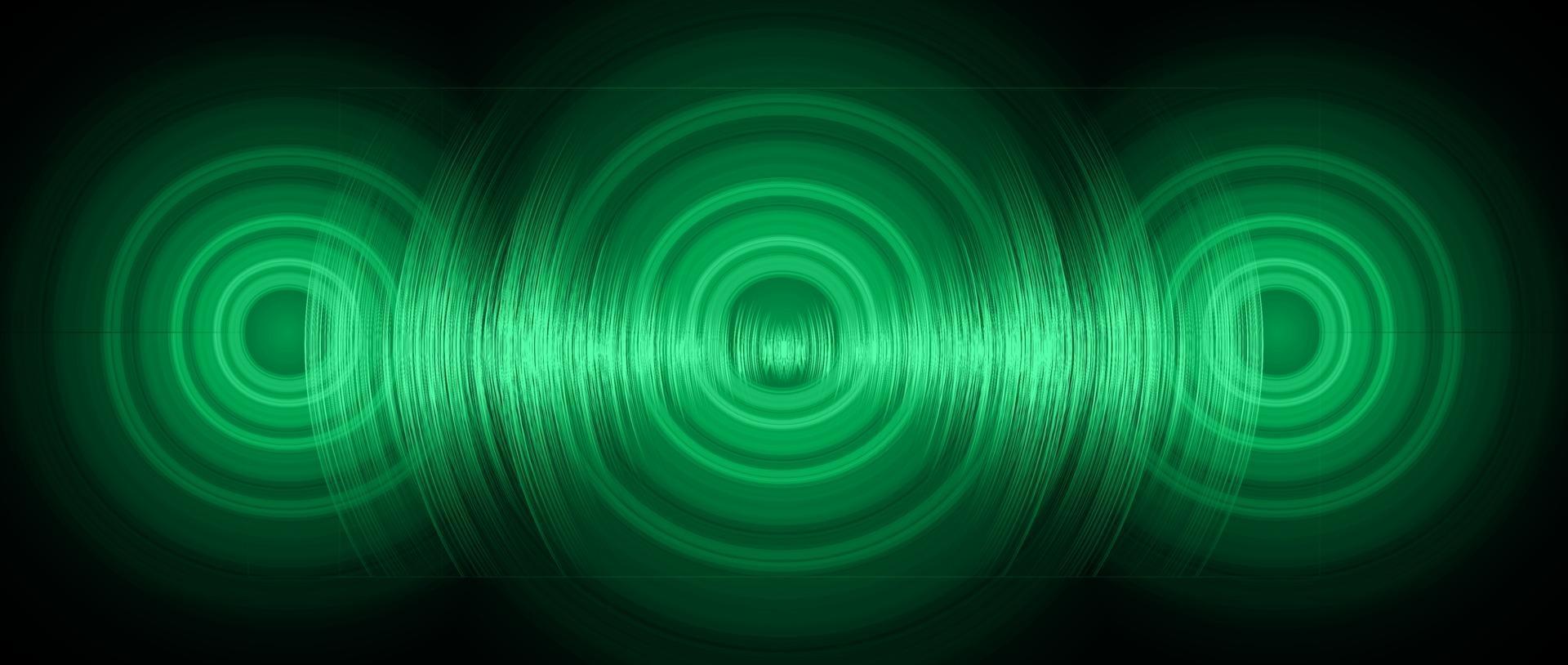 Sound waves oscillating dark light vector