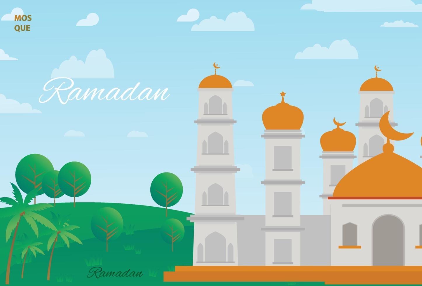 ramadan kareem fondo ilustración descargar arte vector