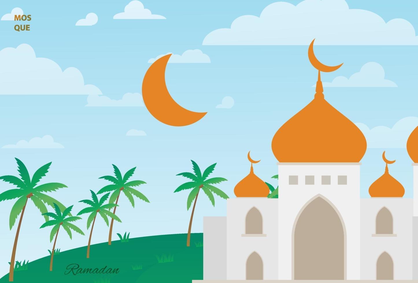 ramadan kareem fondo ilustración descargar arte vector