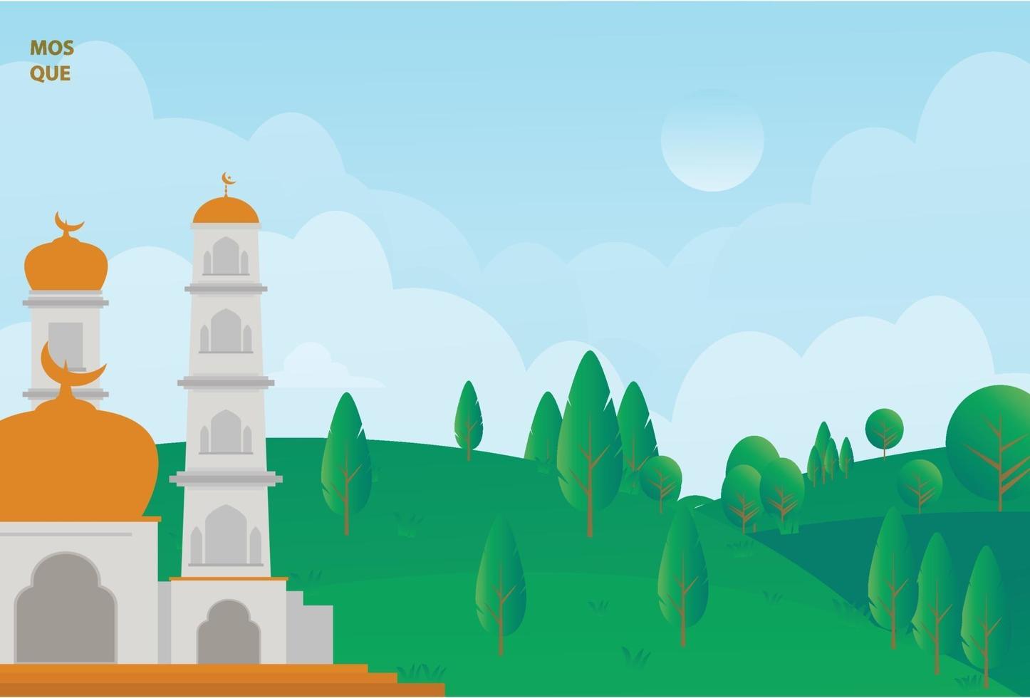 ramadan background illustration free download vector