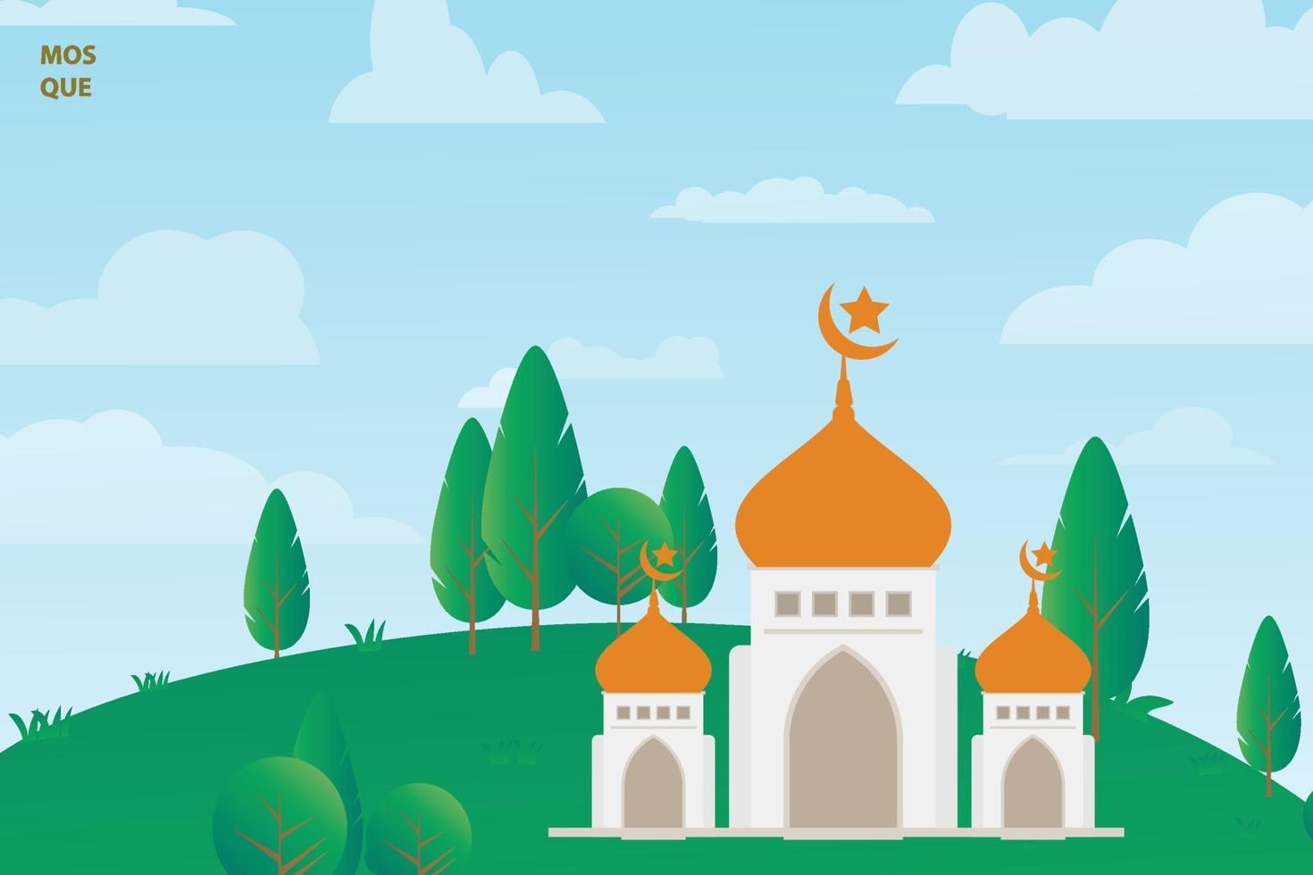 ramadan background illustration free download vector