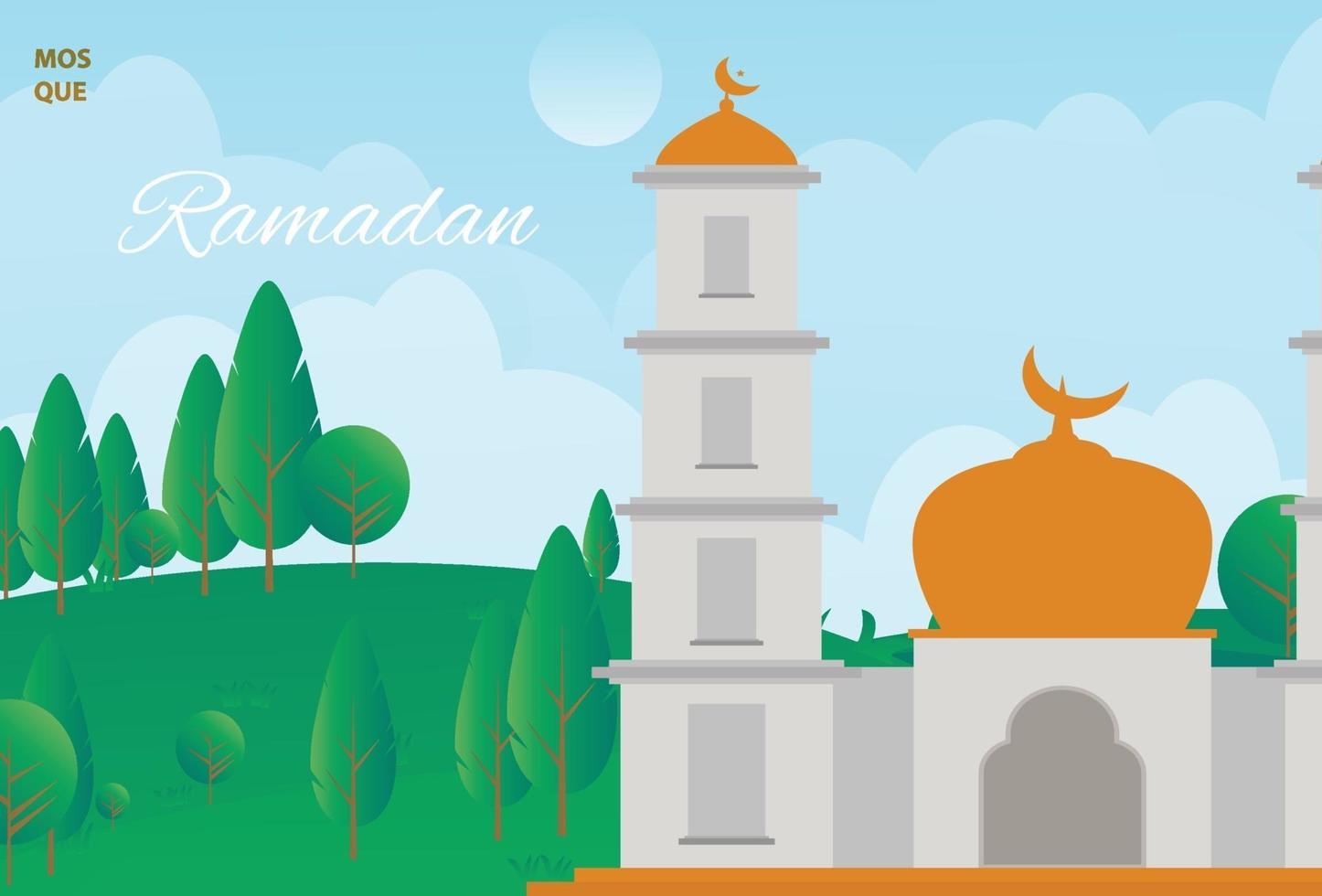 ramadan kareem fondo ilustración descargar arte vector